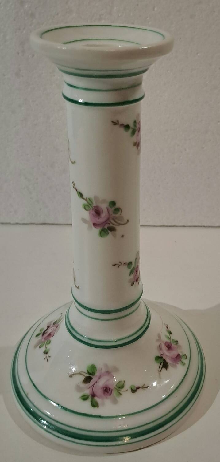 19th century Paris porcelain candle holder