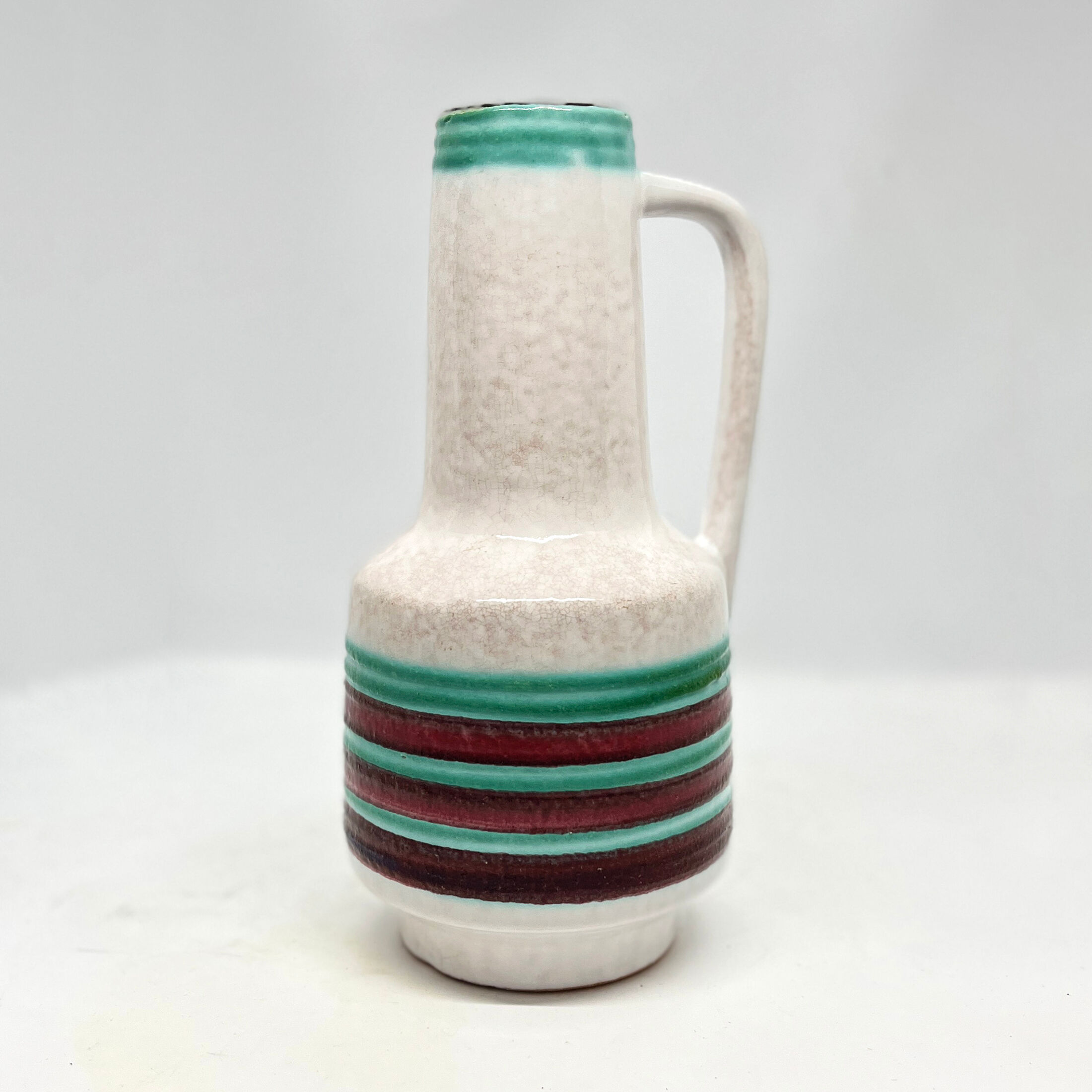 Ceramic vase with handle VEB Haldensleben, Germany, 1970s