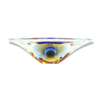 Art Glass Bowl by Frantisek Zemek for Sklarna Mstisov, 1960s