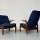 Mid-Century Modernist Danish Teak Lounge Chairs, 1960s, Set of 2