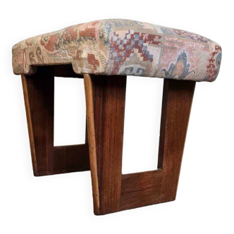 In the taste of michel dufet (1888-1985) oak piano stool