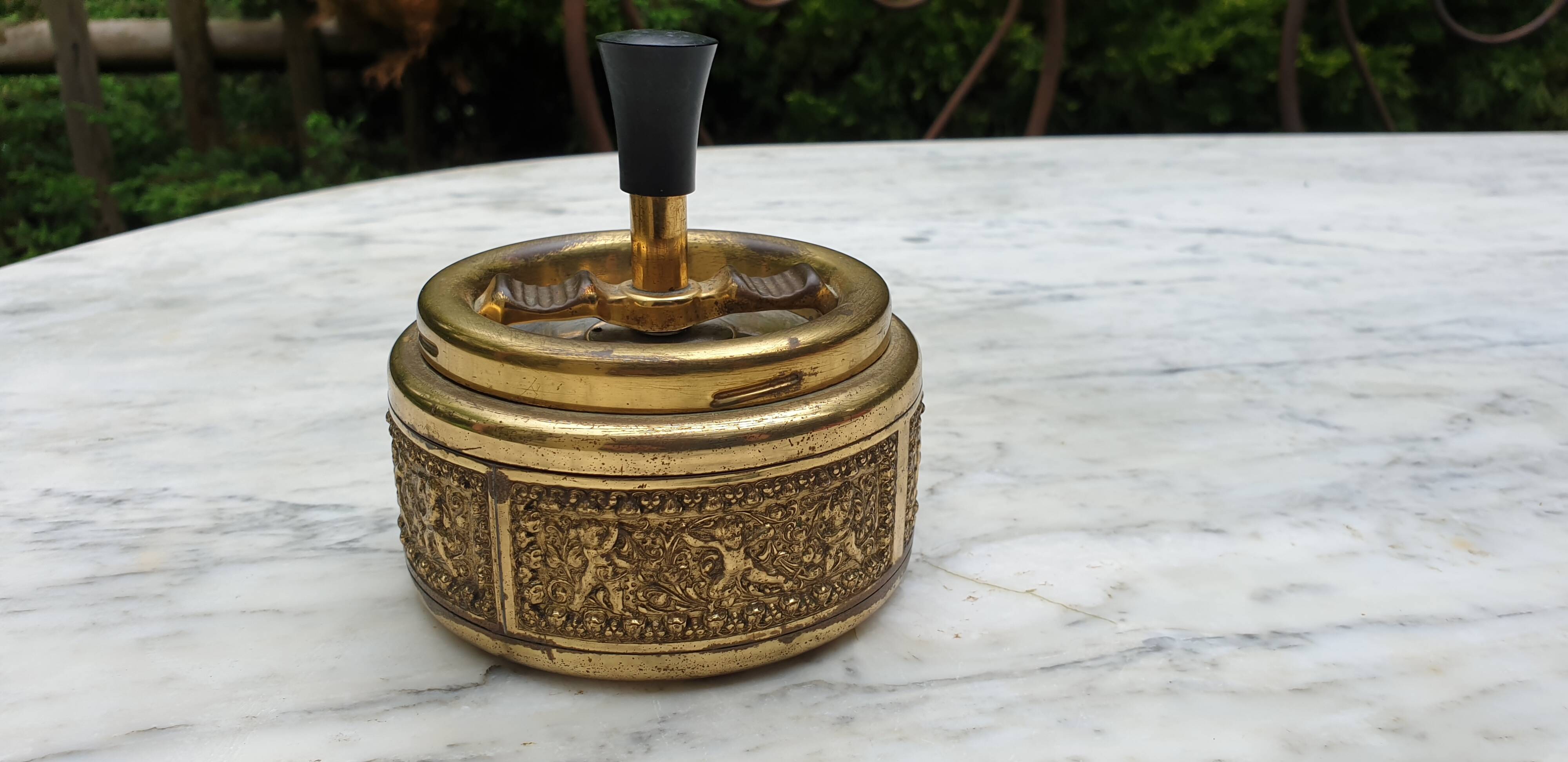Ehrard Schleuderascher brass wheeled ashtray 1960s