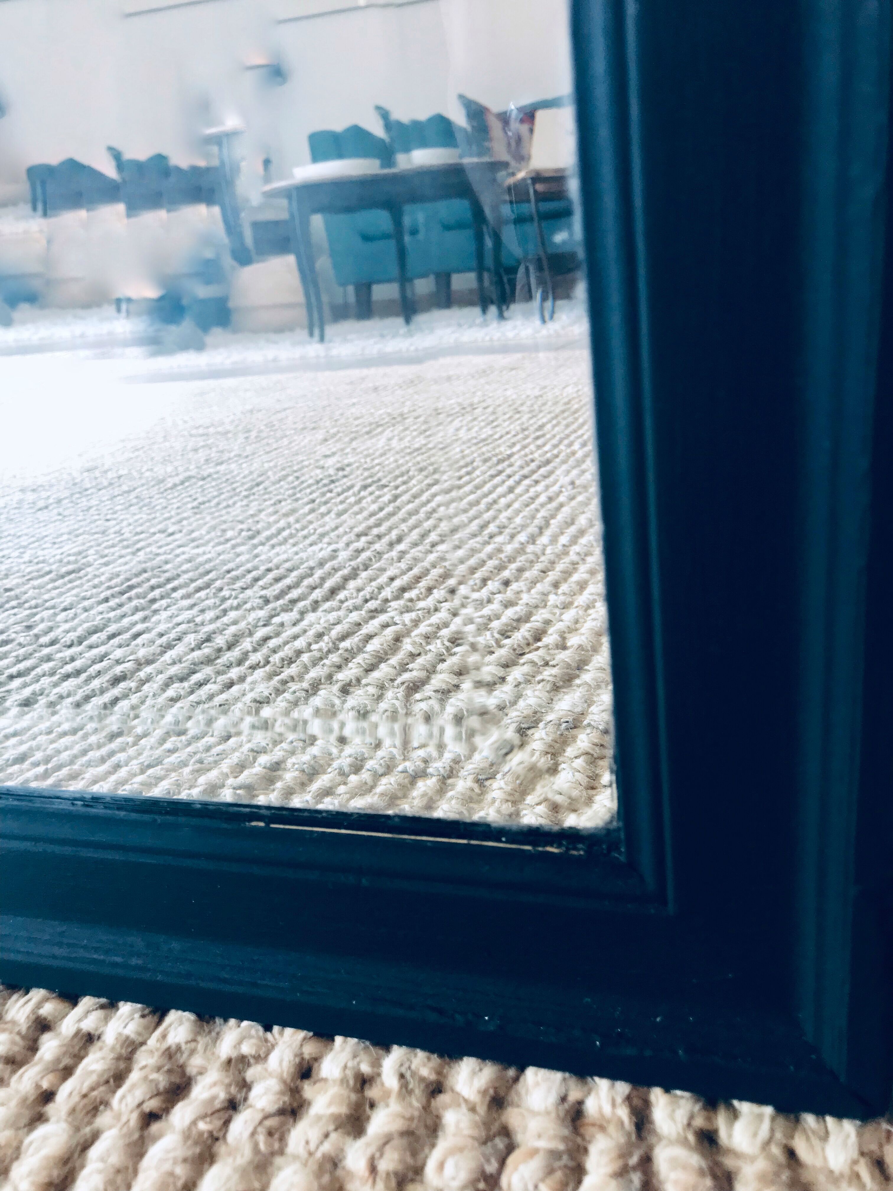 Rectangular beveled mirror 87x153cm