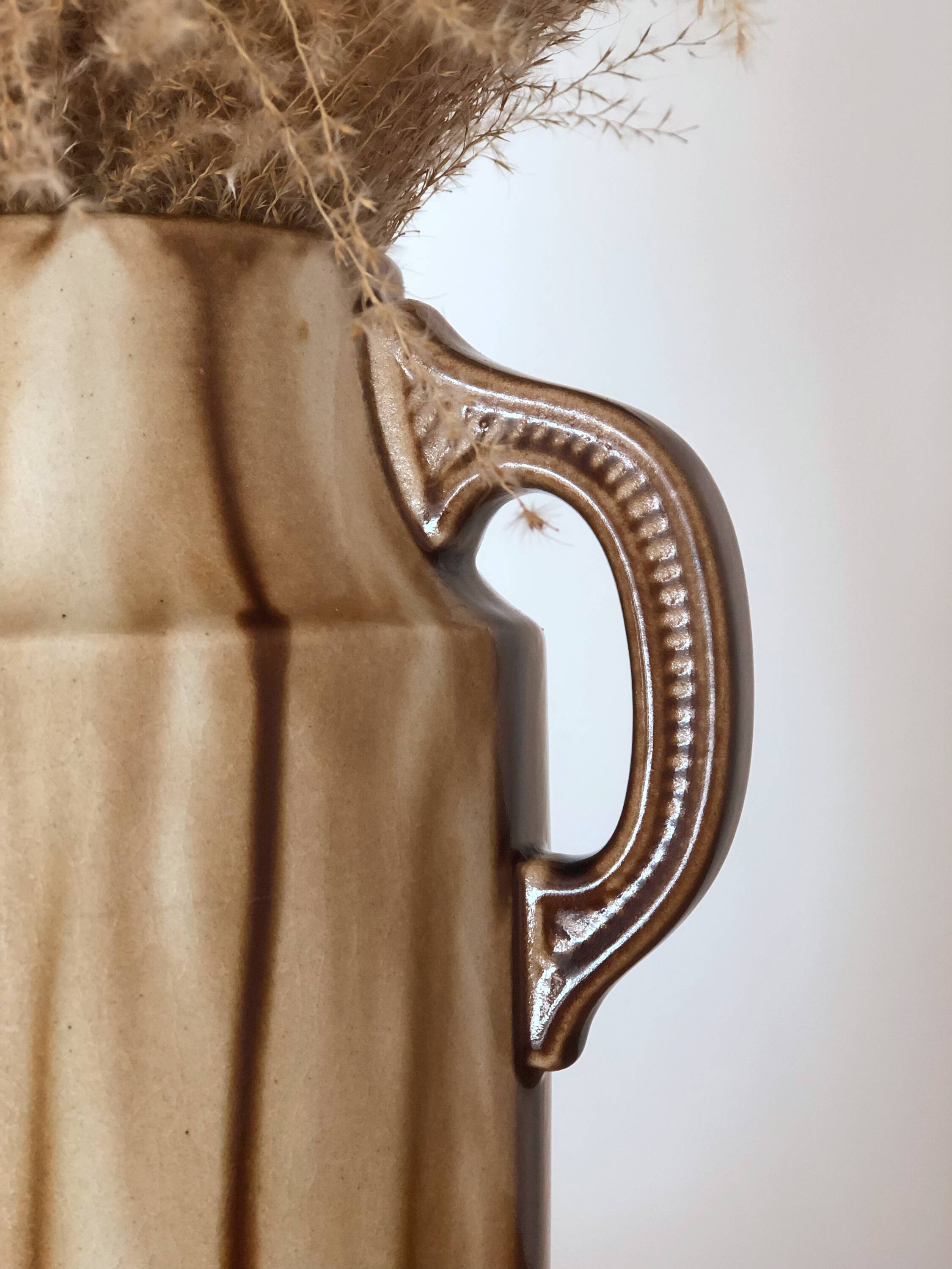 Art Deco slip vase, signed Louis Gueule