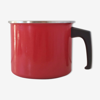 Milk pot - 17 vintage enamelled steel 60/70