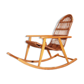 Rocking Chair Rotin and Uluv Wood