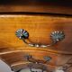 Louis XV style crossbow commode in solid walnut