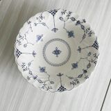 Small Myott porcelain salad bowl, blue floral decoration