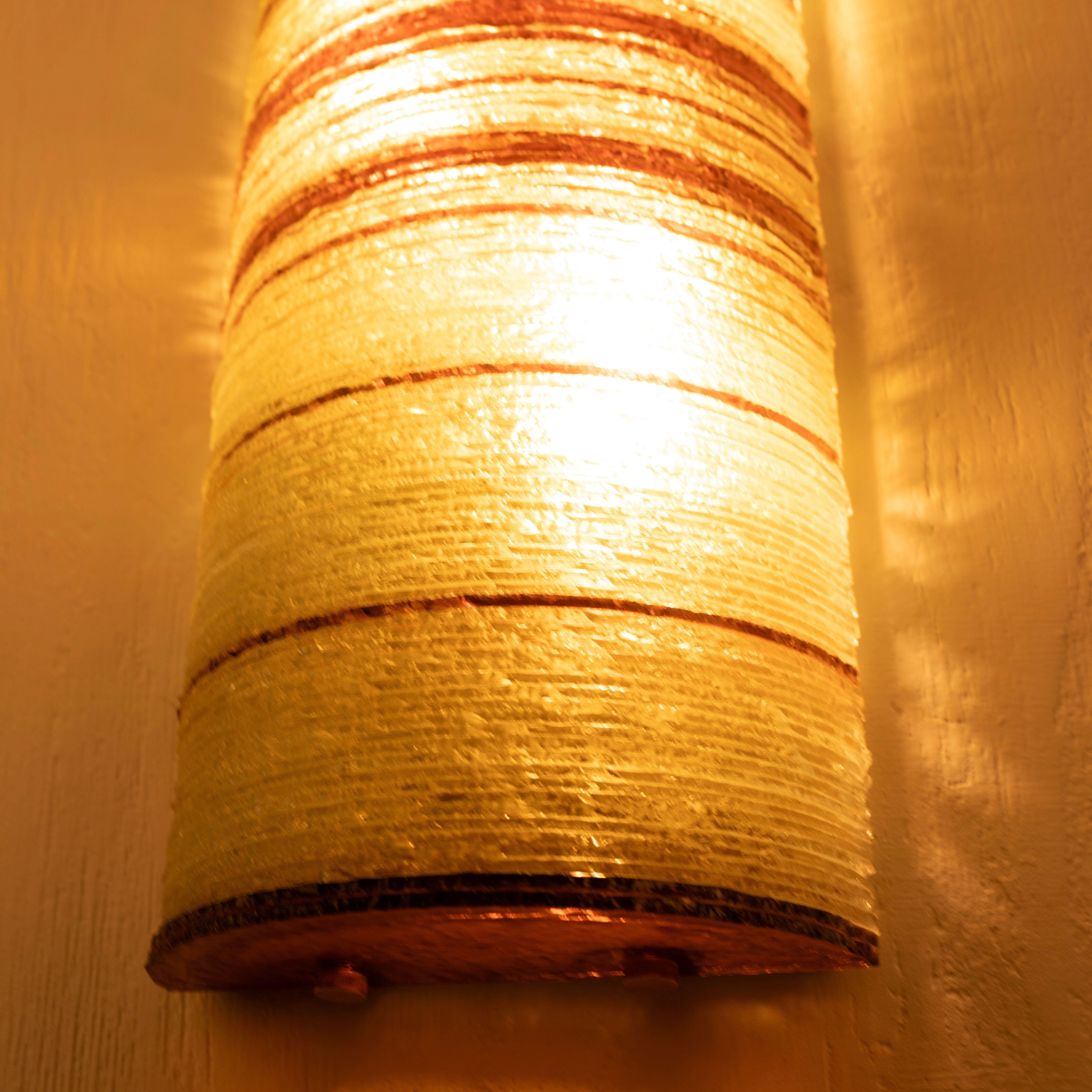 Glass Wall Lamp by Albano Poli for Poliarte – Big Version