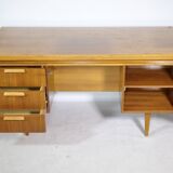 Mid-century desk, vintage design, teak, 1960s