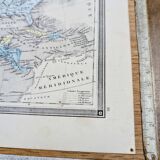 North America, old map, printed in 1852.