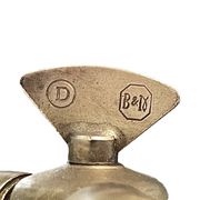 Lampe Grashopper vintage avec abat-jour bordeaux