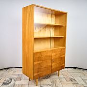 Vintage Wooden Bookcase, 1960s, Czechoslovakia