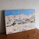 Oil on canvas colorful village