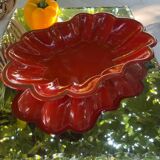 Orange enameled sheet pan
