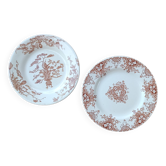 Set of 2 Gien and Lunéville plates