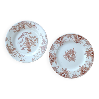 Set of 2 Gien and Lunéville plates