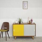 Buffet U-452 jaune et gris par Jiri Jiroutek pour Interier Praha 1960