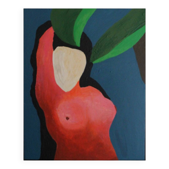Original painting "Woman under a palm tree" by Bodasca