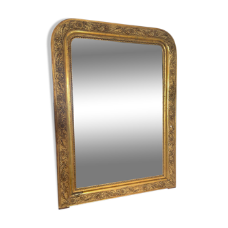 Miroir Louis-Philippe doré – XIXe siècle