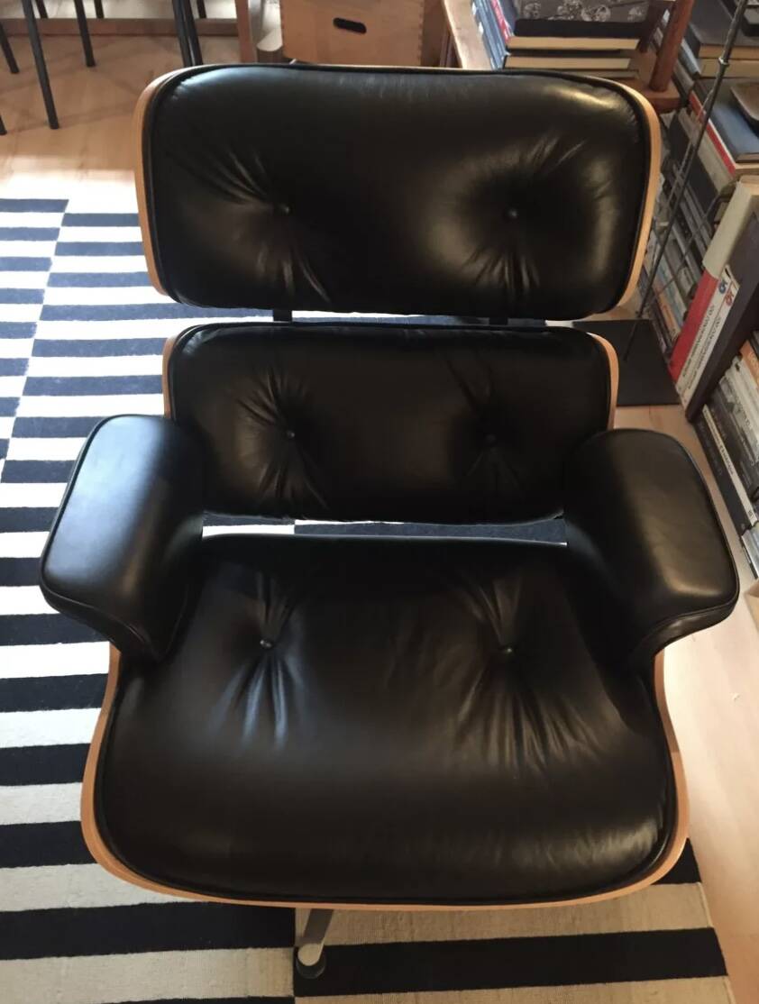 Eames armchair and ottoman