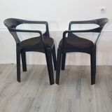 Pair of armchairs by Henry Massonet for Stamp 1974
