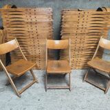 Set of 50 vintage 1950 bistro chairs foldable and stackable