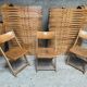 Set of 50 vintage 1950 bistro chairs foldable and stackable