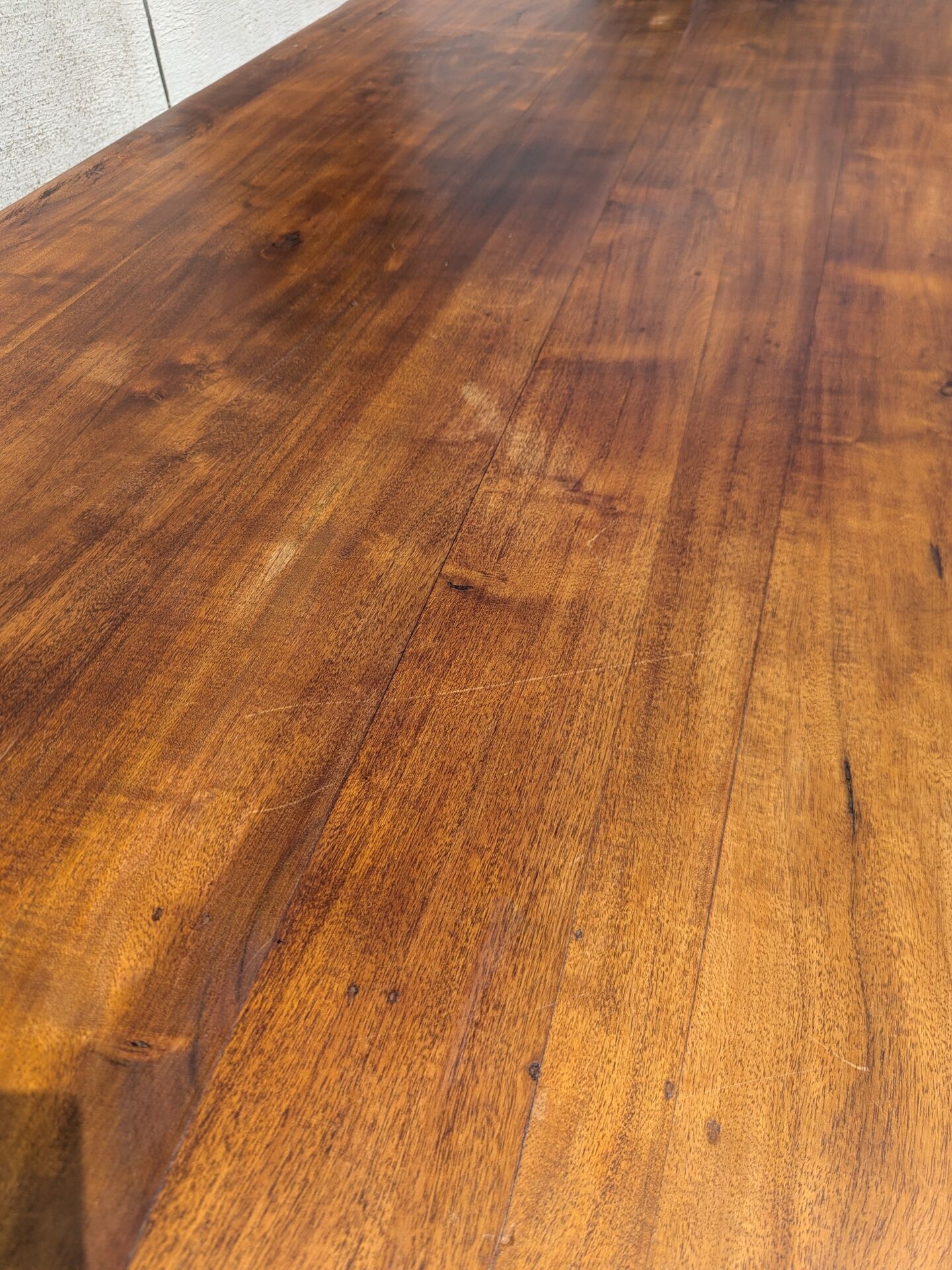 Belle Table A Manger En Fer Forgé Et Teck 180 cm 8 Convives