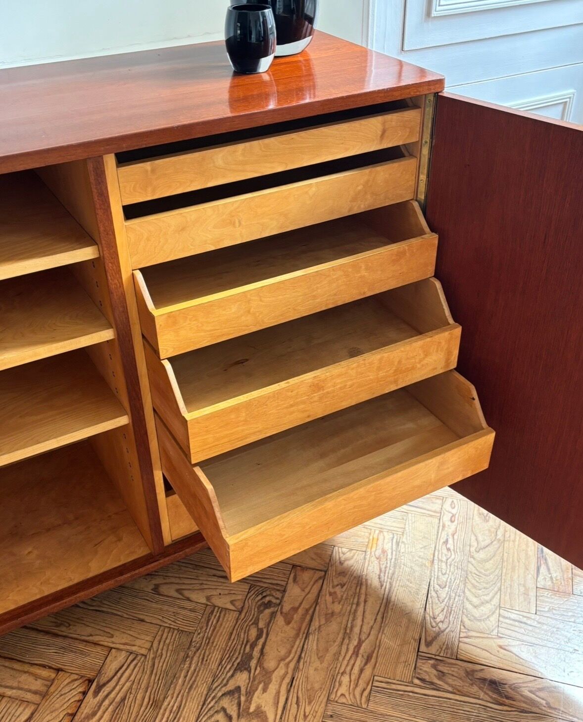 Mid-century solid wood buffet