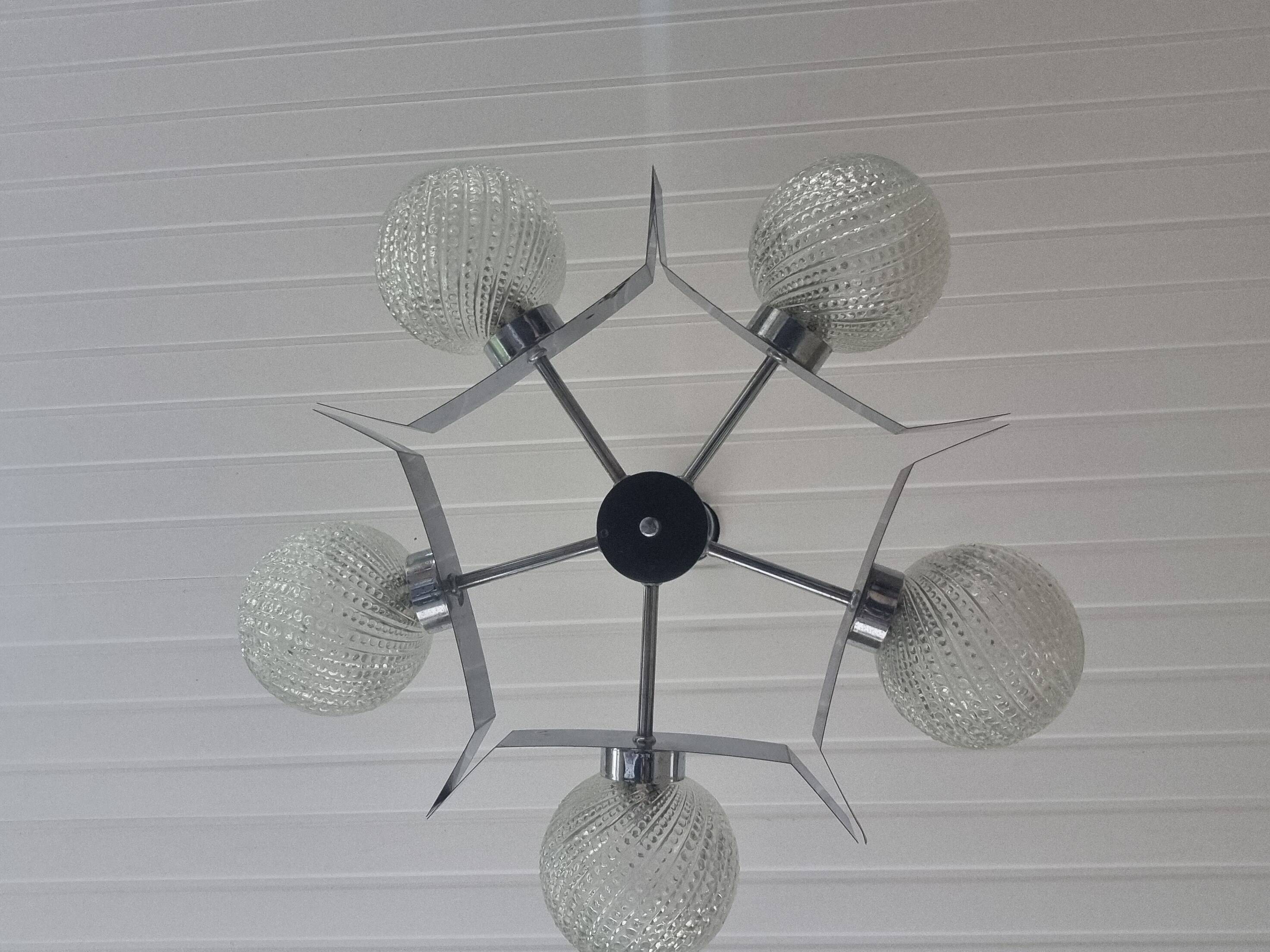 60s Chrome Chandelier