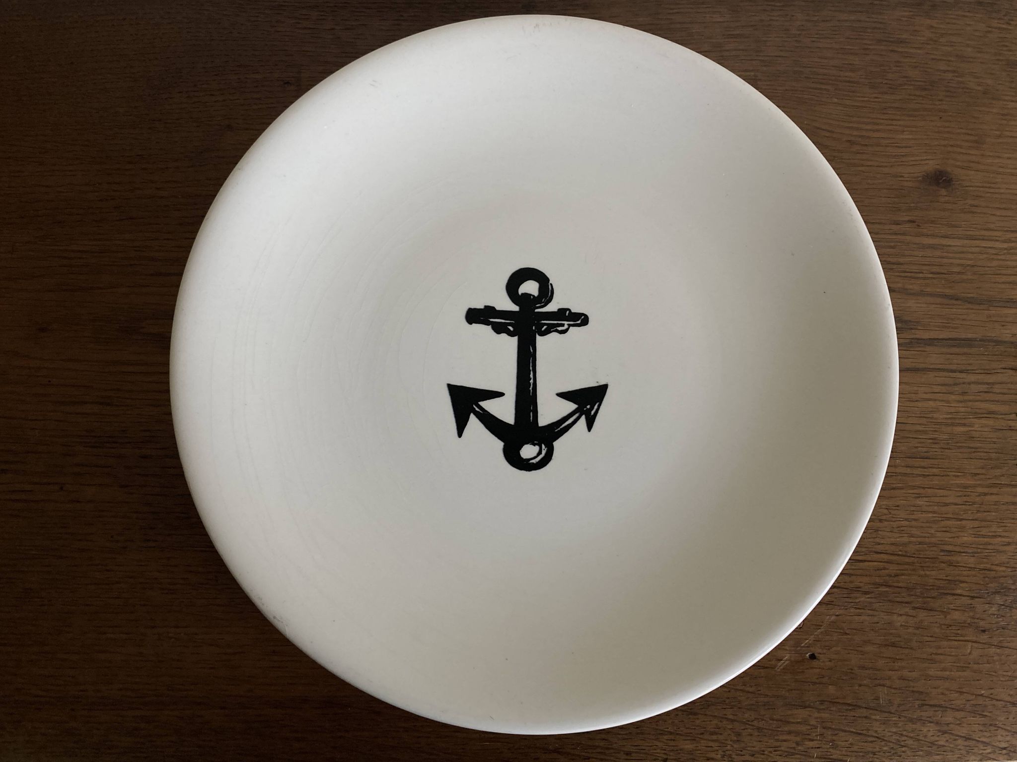 Gien centerpiece for Primavera Le Printemps 1960 Riviera marine anchor