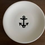 Gien centerpiece for Primavera Le Printemps 1960 Riviera marine anchor