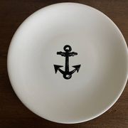 Gien centerpiece for Primavera Le Printemps 1960 Riviera marine anchor