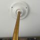 White Art Deco wall lamp electrified to nine