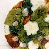 Assiettes en Barbotine Décor floral