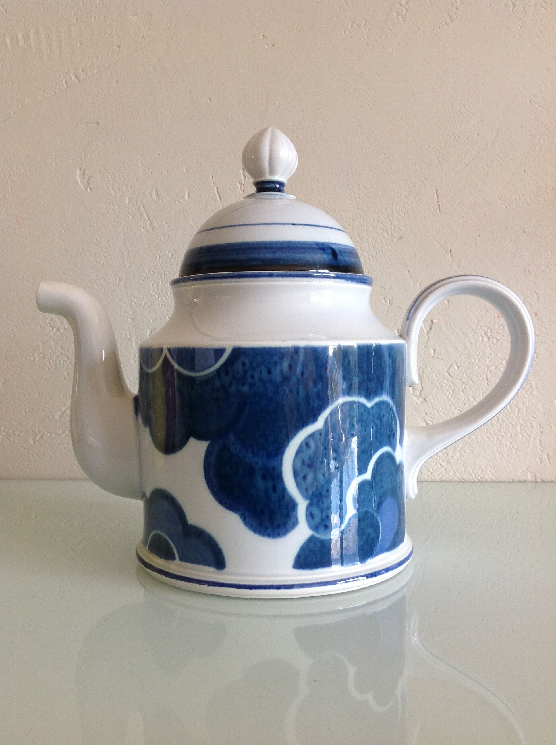 Cafetiere décor Blue Cloud by Villeroy - Boch / vintage 70s-80s