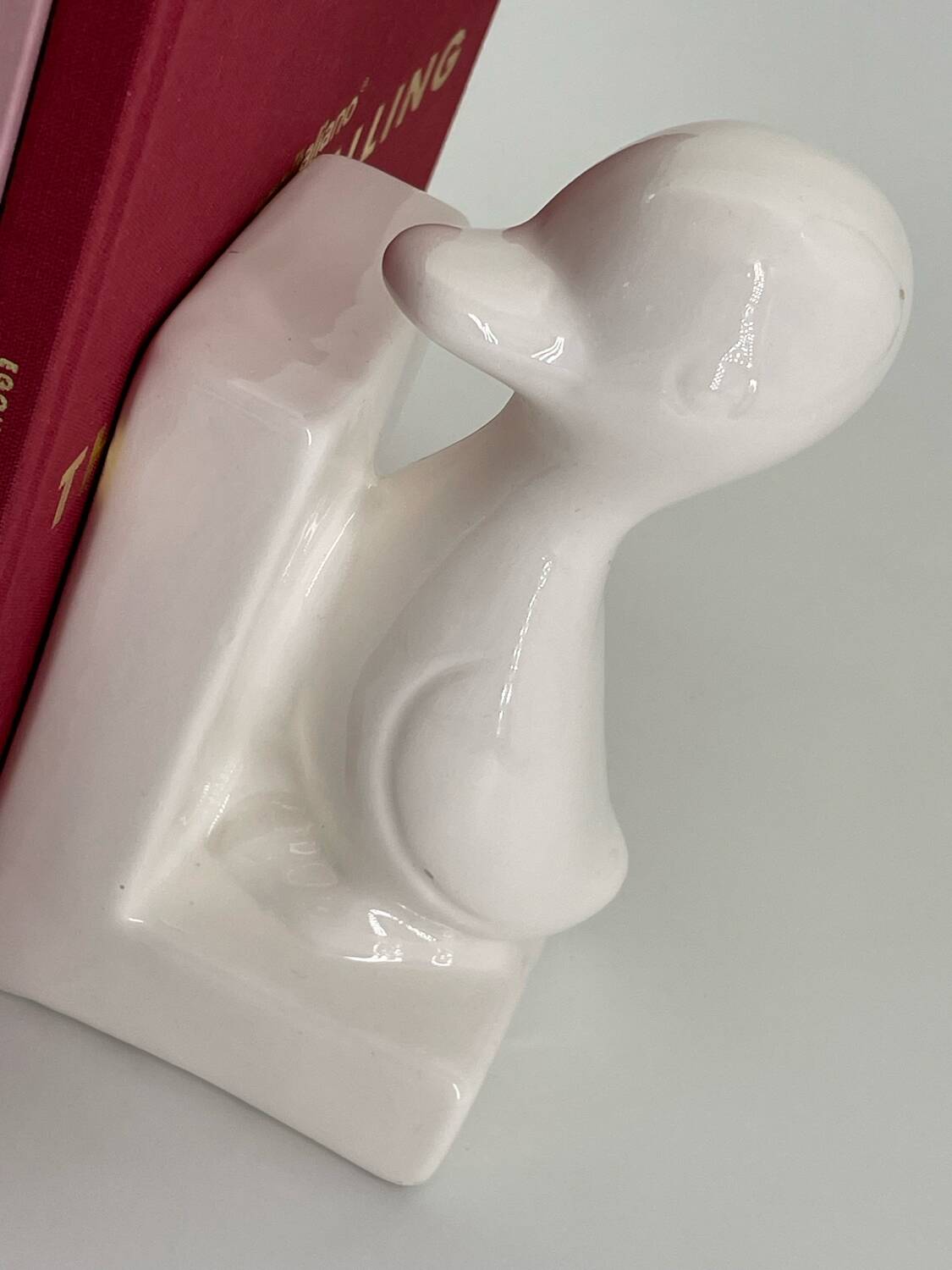 Vintage ceramic duck bookend