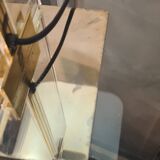 Lampe style de luxe  1970 a 80  laiton et plexi ,quelques trace usure , 65x40 d origine