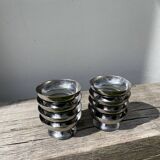 8 stainless steel cups 1970