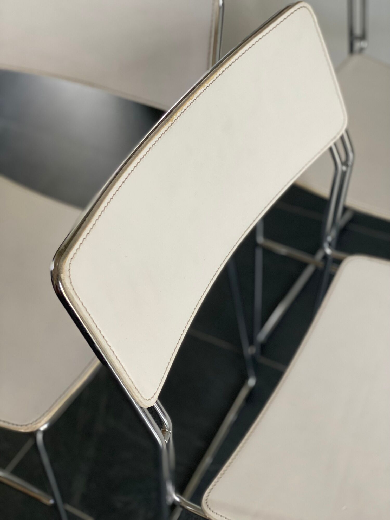 Trio of sultana dining chairs by Drom Arden 70’s