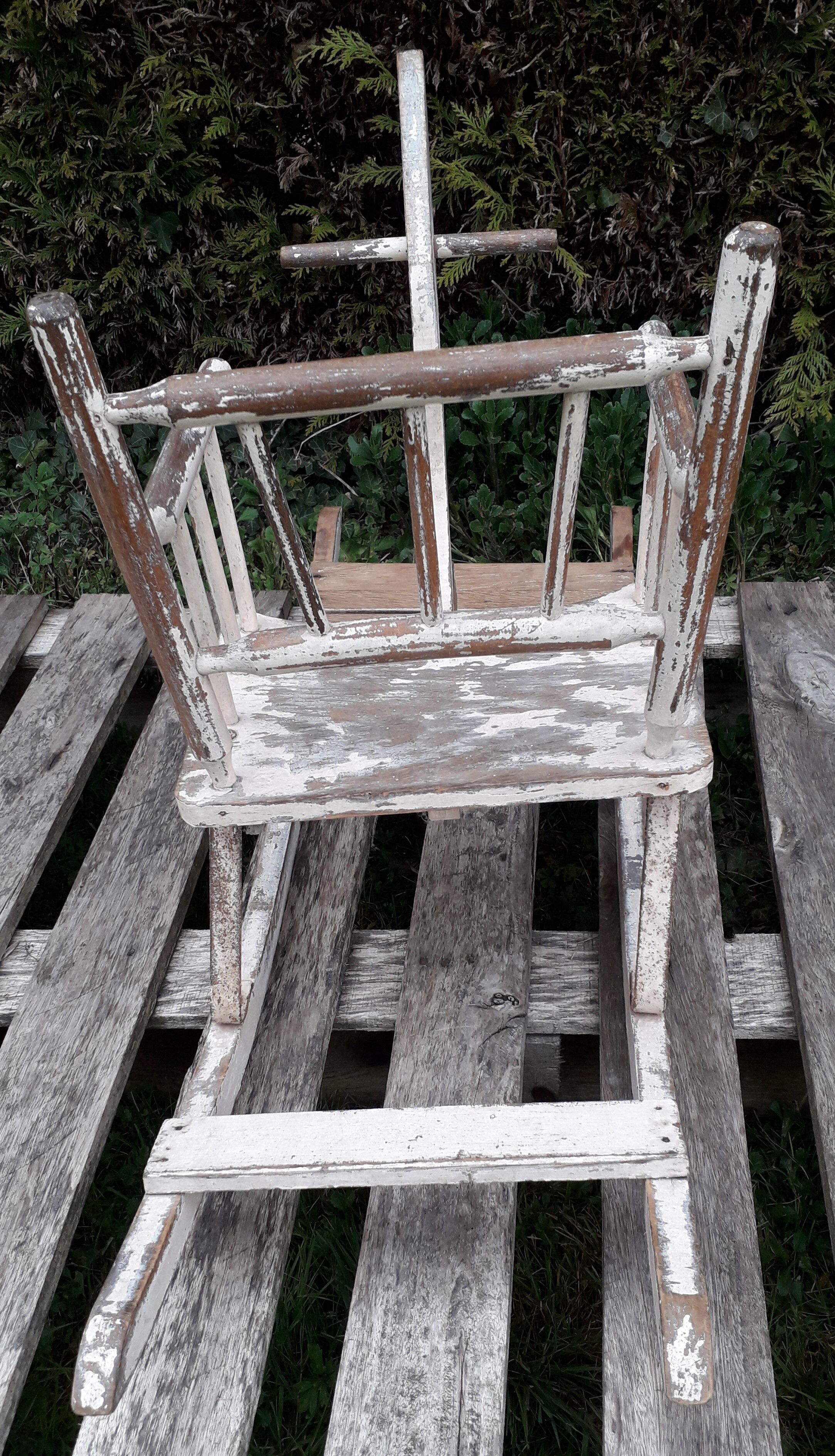 Wooden rocking horse
