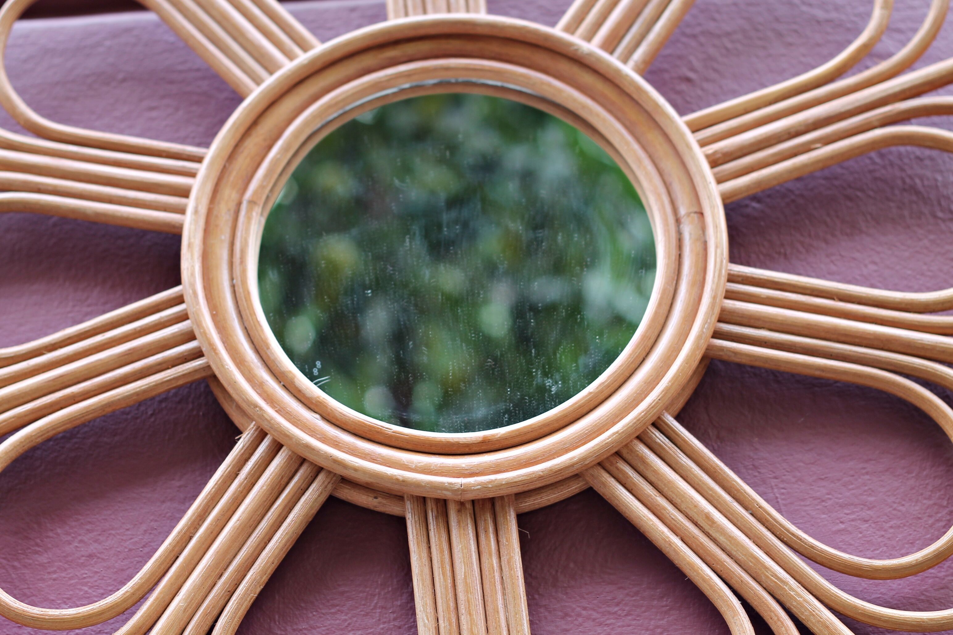 Bamboo sun mirror, 1960s