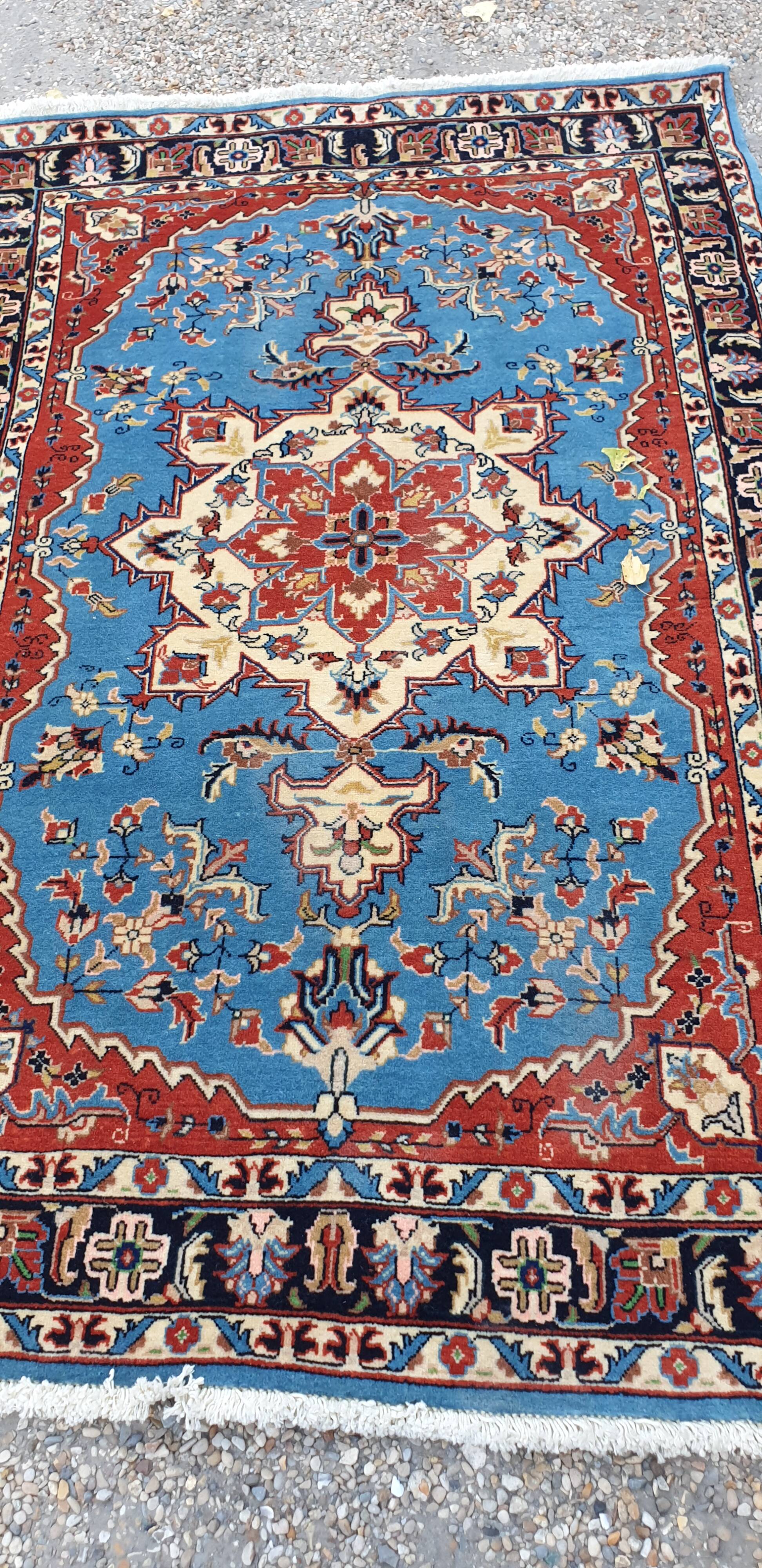 Oriental wool rug entirely handmade