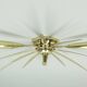 1950s mid century sputnik 3-light brass ceiling light