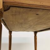 Old walnut farm table with pulls