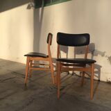 Pair of modernist Scandinavian chairs from the 1960s