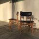 Paire de chaises scandinaves modernistes des années 60