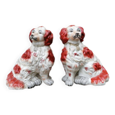 Pair of ceramic dogs from staffordshire united kingdom