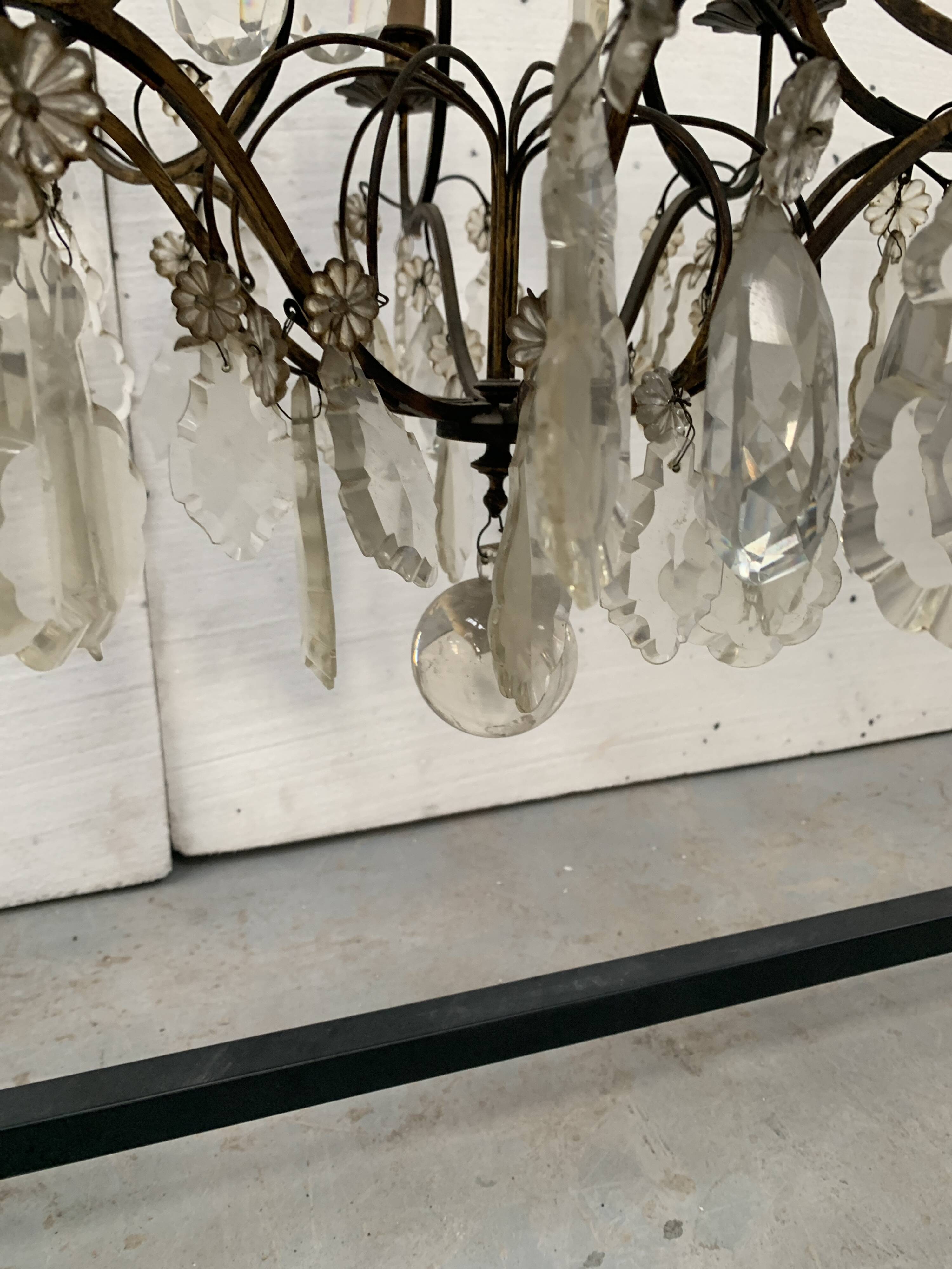 Louis XV style cage chandelier 20th century pendant chandelier